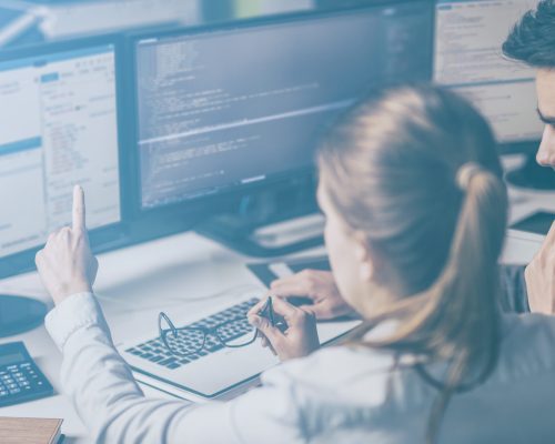 Developing,Programming,And,Coding,Technologies.,Website,Design.,Cyber,Space,Concept.